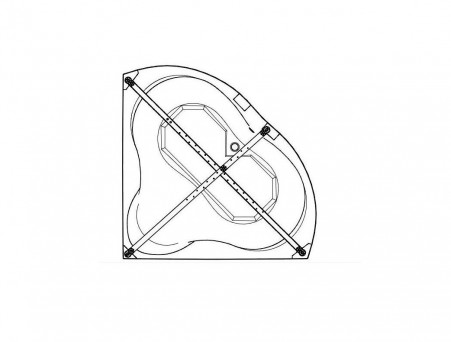 Каркас Усиленный для Угловых Ванн «Triton» 160, Универс. 5 опор (Щ0000045066)
