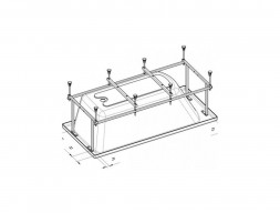 Монтажный Комплект для Ванны «Roca» Easy 150x70 Каркас, Слив-Перелив, Крепления (ZRU9302906)