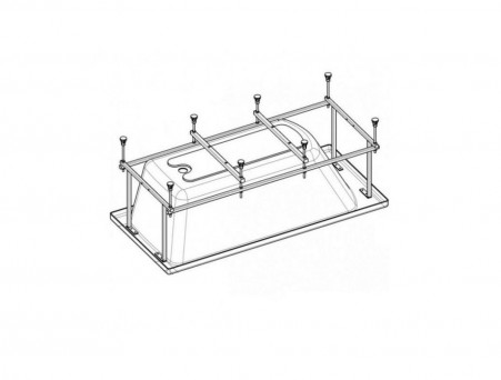 Монтажный Комплект для Ванны «Roca» Elba 150x75 Каркас, Слив-Перелив, Крепления (248514000)