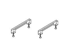 Ножки для Ванны «Cezares» Комплект (LEG-KIT-100)