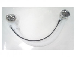 Перелив «Triton» П/А с Сифоном Плоский 720мм, Металл EM602TR (Н0000100407)