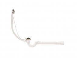 Слив-Перелив для Ванны «MarkaOne» Мини Элит с Нержавеющими Чашками и Гофротрубой 40/50 (146774)