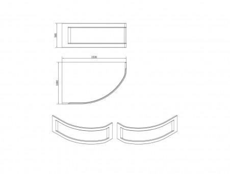 Фронтальная Панель «Cersanit» Kaliope 153х100 L/R (63363)