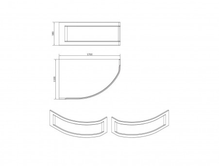 Фронтальная Панель «Cersanit» Kaliope 170х110 L/R (63364)