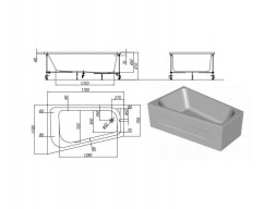 Фронтальная Панель «Kolpa-San» Beatrice 170x110 D (099822)