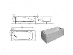 Фронтальная Панель «Kolpa-San» String 190 (023670)