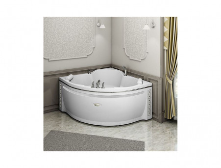 Фронтальная Панель «Radomir» Сорренто 130x130 с Вставкой «Кристаллы Swarovski» Chrome и «Арт-мозаика» Chrome №2 (1-21-0-0-0-039)
