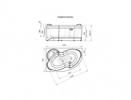 Фронтальная Панель «Vannesa» Ирма 149х96 L (2-21-0-1-9-216)