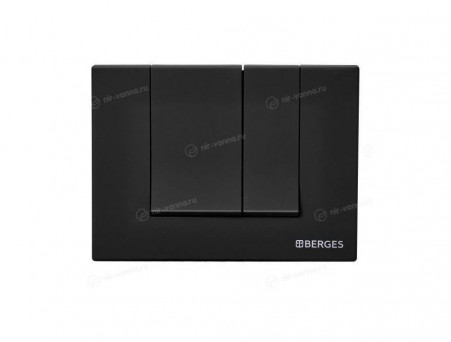 Система Инсталляции для Унитазов «Berges» Novum Клавиша Смыва S5 Soft Touch Чёрная Матовая (40245)