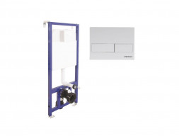 Система Инсталляции для Унитазов «Berges» Novum Клавиша Смыва L1 Белая (40211)