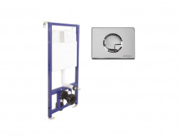 Система Инсталляции для Унитазов «Berges» Novum Клавиша Смыва R3 Хром Глянец (40223)