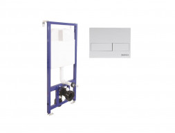 Система Инсталляции для Унитазов «Berges» Novum Клавиша Смыва L4 Soft Touch Белая Матовая (40214)