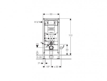 Система Инсталляции для Унитазов «Geberit» Duofix Omega (111.060.00.1)