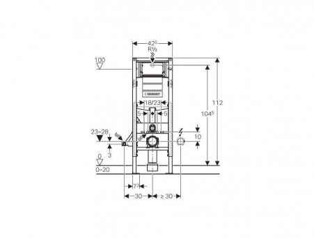Система Инсталляции для Унитазов «Geberit» Duofix Sigma (111.350.00.5)