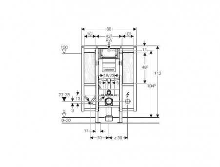 Система Инсталляции для Унитазов «Geberit» Duofix Sigma (111.375.00.5)