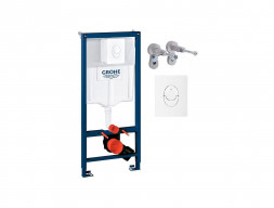 Система Инсталляции для Унитазов «Grohe» Rapid SL Клавиша Смыва Белая (38722001)