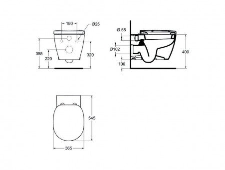 Комплект Инсталляции «Ideal Standard» Prosys Eco Frame Connect (W220101)