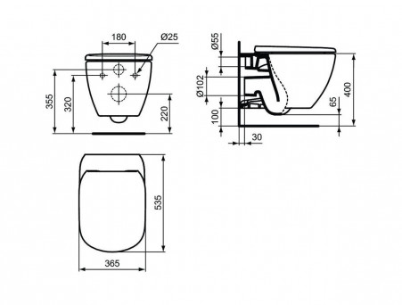 Комплект Инсталляции «Ideal Standard» Prosys Tesi (T355101PT15)