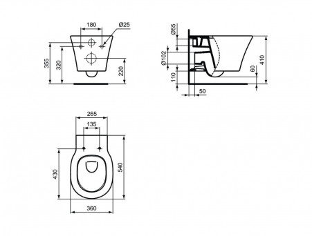 Комплект Инсталляции «Ideal Standard» Prosys Connect Air (P212101)