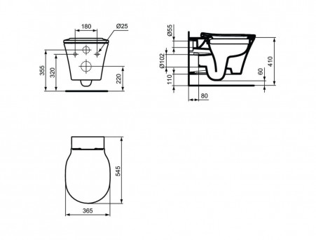 Комплект Инсталляции «Ideal Standard» Prosys Connect Air (PR212101)