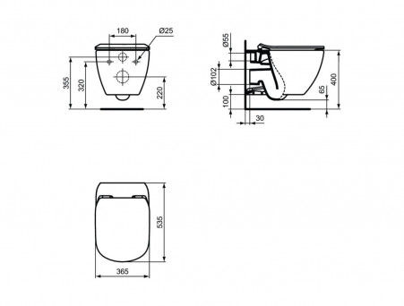 Комплект Инсталляции «Ideal Standard» Prosys Tesi (P3868V1)