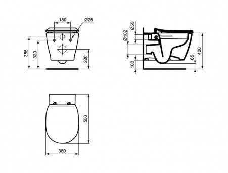 Комплект Инсталляции «Ideal Standard» Prosys Connect (PR211601)