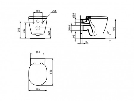 Комплект Инсталляции «Ideal Standard» Prosys Connect (P211601)