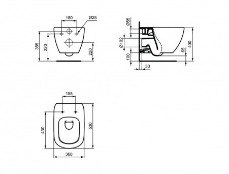 Комплект Инсталляции «Ideal Standard» Prosys Tesi (T3868V1)