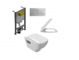 Комплект Инсталляции «Jacob Delafon» Struktura Клавиша Хром (E21741RU-00)